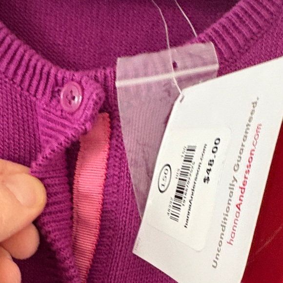 New Hanna Andersson Purple Cardigan - Picture 5 of 7